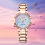 CITIZEN 星辰  L系列 黃昏紫霞 光動能大三針女錶 EM0917-81Y, , large