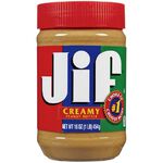 JIF 16OZ Creamy Peanut Butter, , large