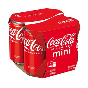 Coke Mini CAN 200ml x4