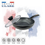 CLARE 可蕾爾 羽鑚不沾炒鍋深煎炒鍋IH附蓋 32cm-Leidea樂德兒, , large