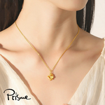 【Prisme Gold】母親節限定 幸福守護黃金項鍊 (金重約0.1錢&plusmn;0.03) 贈愛心禮盒, , large