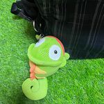 【可愛造型 可機洗 透氣抗菌】變色龍 鑰匙包 零錢包 吊飾 鑰匙圈吊飾 禮物 交換禮物 包包吊飾【加贈購物袋顏色隨機】, , large