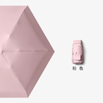 [凱得國際]KISSDIAMOND純色無印風超輕扁六折晴雨掌心傘KDU-6545 粉色, , large
