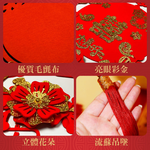 結婚喜慶囍字流蘇吊飾-經典大圓喜3入#803(婚房囍字吊飾/結婚喜慶掛件/婚房裝飾/婚房布置/結婚專用掛飾/結婚佈置小物/花環囍字), , large