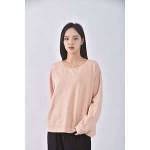 (2XL) atmosphere棉質圓領粉色長袖上衣二手衣