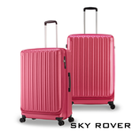 【PANTHEON PLAZA】展示品限量出清 SKY ROVER CRYSTAL 19 24 27吋 璀璨晶鑽 前開式可擴充拉鍊硬殼行李箱 SRI-1808SF 七色可選, , large