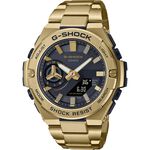 CASIO 卡西歐 G-SHOCK 太陽能電力藍芽 碳纖維核心防護構造手錶 GST-B500GD-9A, , large