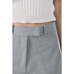 (M) 高腰西裝素色灰色長褲二手衣, , large