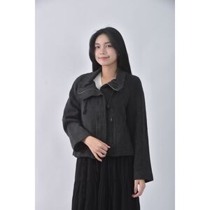 (S) 【國泰航空永續合作】imperial質感棉質灰色外套二手衣