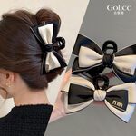 【Gulicc】古莉可 髮夾 優雅公 雙面大蝴蝶結抓夾, , large