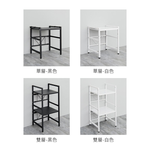 【Y HOUSE】多用途伸縮收納架/電器架/廚房架/置物架-雙層黑色, , large