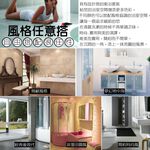 金德恩 GS MALL 台灣製造 一組4入 壓克力盥洗用具  橢圓型盥洗用具 牙刷架 漱口杯 肥皂架 牙膏架 浴室收納架, , large