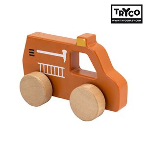官方直營【Tryco】木質小車-消防車(同款任選購買2個以上出貨)