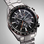 CITIZEN 星辰 鈦金屬 光動能電波萬年曆計時手錶 AT8189-61E, , large