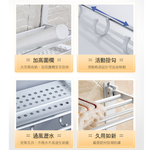 【G+居家】太空鋁三層毛巾置物架60公分(衛浴收納/置物架/壁掛架/毛巾架/組屋無痕瀝水架/免鑽孔衛浴架), , large