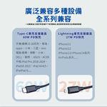 [HANLIN]-C2in1 二合一60w/27w 智能快充線 一拖二 快充 手機快充 充電線 快充線 數據線, , large