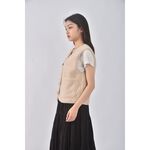 (S) gu質感背心杏色外套二手衣, , large