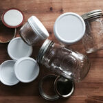 [Ball®專屬配件WildJar] 窄口專用梅森罐專用塑膠白蓋含矽膠墊圈 Plastic Storage Caps Ball Mason Jar, , large