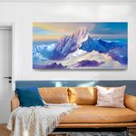 【御畫房】玉山 國家一級畫師手繪油畫60×120cm(VF-60), , large
