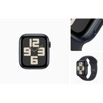 Apple Watch SE2 GPS ; 44mm午夜色鋁金屬錶殼搭配午夜色運動錶帶S/ M_ 台灣公司貨+錶貼＋錶套, , large