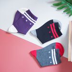 [Kaimei Cotton Industry] 8 pairs set, random and excellent, MIT made in Taiwan, combed cotton 2/2 pure cotton women's socks, line star style, , large