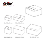 【O-Life】B-013堆疊收納盒-黑色款5件組, , large