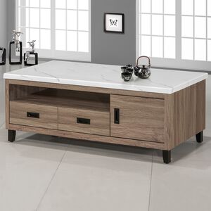 【Homelike】 喜家居4.3尺石紋茶几(2202)