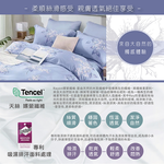 Indian新科技天絲吸濕排汗雙人加大四件式床包兩用被組-香榭, , large