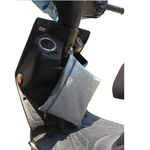 【機車遮陽系列】3D菱格紋機車龍頭罩-深藍色 防刮 防曬90%以上抗UV(機車罩 龍頭罩 抗UV), , large