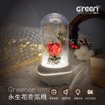 Greenon 永生花香氛機 紅玫瑰 自然風擴香器 香薰減壓 玫瑰花造型 小夜燈, , large