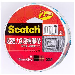 3M Scotch 超強力雙面泡棉膠帶