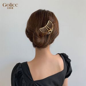 【Gulicc 】古莉可 髮夾 韓系金屬大號貝殼髮夾