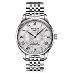 TISSOT天梭 Le Locle 80小時動力儲存機械錶-銀/39mm  T0064071103300, , large