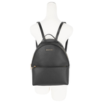 Michael Kors Sheila 防刮皮革拉鍊口袋中型後背包(黑色), , large