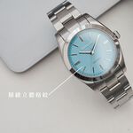 Relax Time RT-105S 立體格紋太陽能女錶-銀x藍/34mm RT-105S-3L, , large