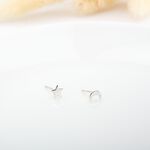 【Angel & Me】星夜 星星 月亮 一對 s925 純銀 耳環 耳夾 禮物, , large