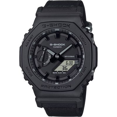 CASIO 卡西歐 G-SHOCK 尼龍錶帶 八角手錶 GA-2100BCE-1A