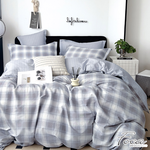 【FOCA】Los Angeles Time | 100% combed cotton bed sheet and pillowcase set - single, , large