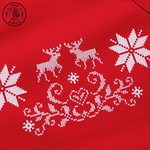 【SOLO Vintage】LCW Home 75x57cm Red Christmas Deer Apron 100% Cotton Made in Turkey, , large