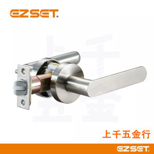 水平鎖【EZSET 東隆】門鎖 水平鎖 磨砂銀色 JB10S82 日規水平鎖 通道鎖 專利靜音 不分左右