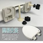 金德恩 GS MALL 台灣製造 48公分 加長下鎖式緩降馬桶蓋 適用TOTO 適用HCG 下鎖式馬桶蓋 緩降馬桶蓋 馬桶蓋, , large