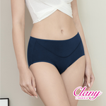 【Clany可蘭霓】 台灣製遠紅外線防漏透氣 M-2XL 生理褲 加大尺碼 寶石藍 2182-57, , large