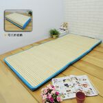 Classic plaid bamboo single breathable mattress, , large