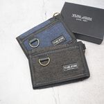 【YUN JOIN】 牛仔紋尼龍三折短夾 錢包 短夾 零錢包 開學 禮物 牛仔布 牛仔, , large