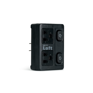 [RONEVER] 節電2開2插分接器 ZPR-056 黑