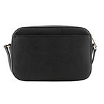Michael Kors 金字防刮皮革附鏈帶前口袋方包/黑色, , large