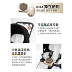 【芽比兔】嬰幼兒多功能安撫音樂通風推車坐墊(雪白灰), , large