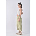 (4XL（含）以上) 高腰綠色長褲二手衣, , large