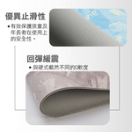 【怪獸】rubber anne 20秒進階瞬吸 彩印軟式珪藻土吸水地墊 桐霧之語(60x40cm) -冰川藍, , large