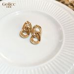 【Gulicc】古莉可 耳環 金色鍊條耳環, , large